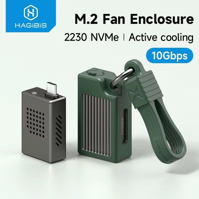Jual Hagibis 2230 NVMe SSD Enclosure with Cooling Fan USB
