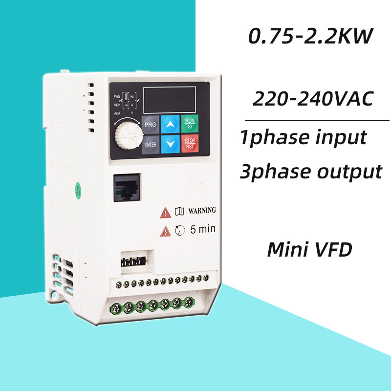 Jual Pump VFD 1 Phase 220V 0.75/1.5/2.2KW 1/2/3/5/7HP VFD Variable ...