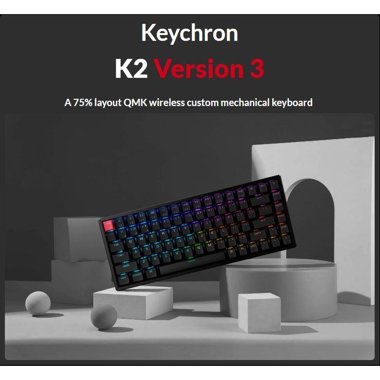 Jual Keychron K2 QMK Wireless Mechanical Keyboard RGB Backlight ...