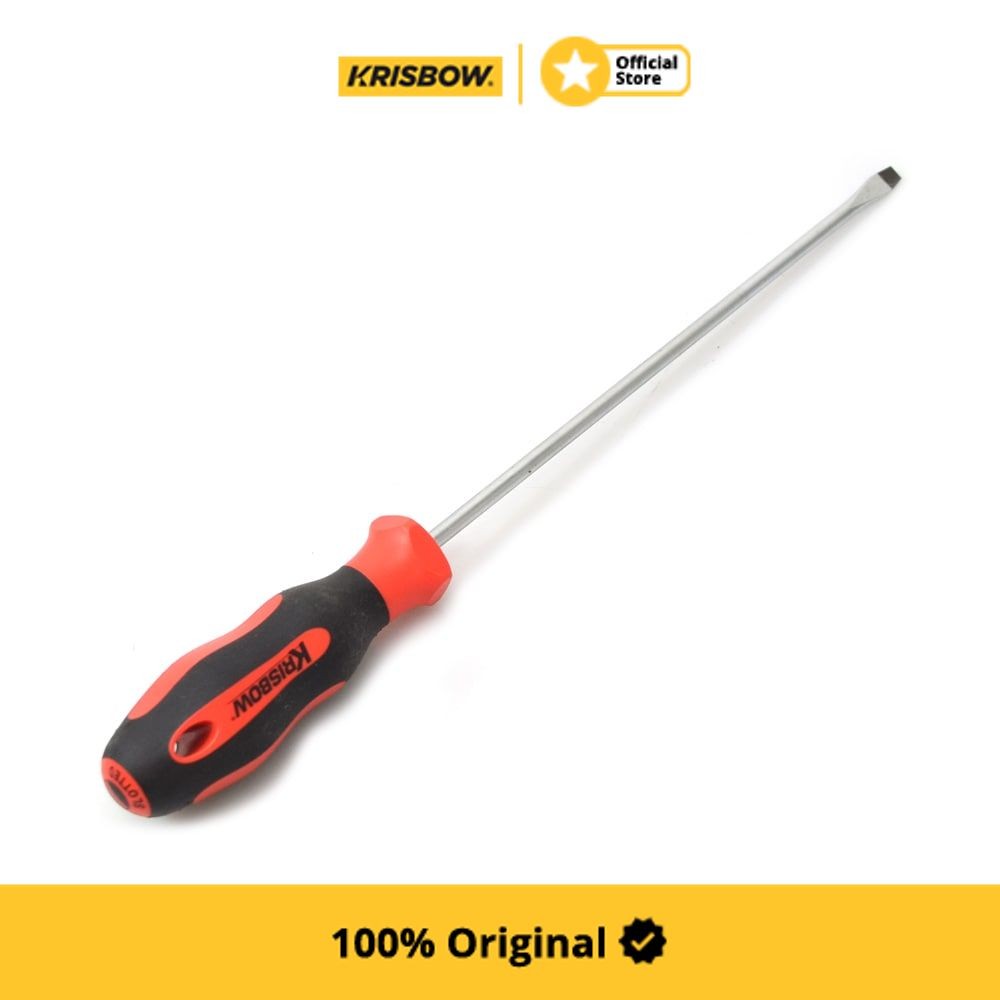 Jual krisbow screwdriver obeng minus 5 5x200 mm lpsf6 shopee indonesia