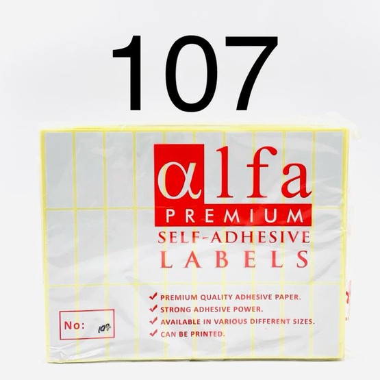 Jual ( StaLand ) STICKER LABEL ALFA 107 / Stiker Sticker Label Nama ...