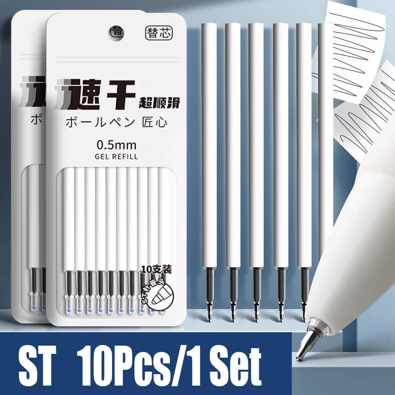 Jual MOKA Refill Gel Pen Isi 10 Pcs Dengan Ujung Pena Runcing Yang ...