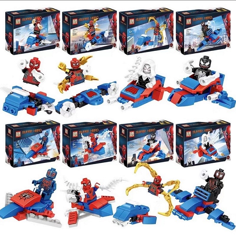 Jual Marvel Legendary Superhero Building Block Spider Man Steel Canyon ...