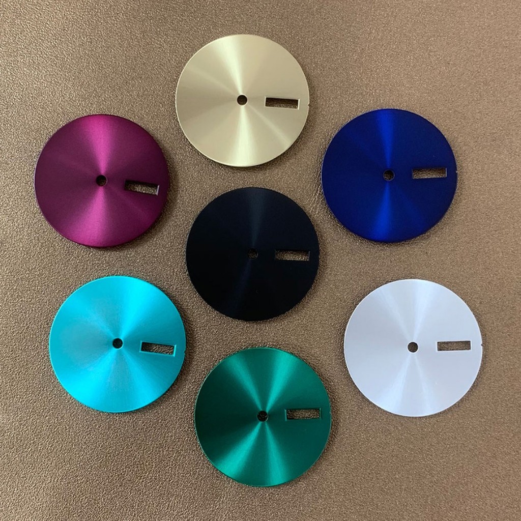 Jual 28.5mm Solid Color DIY Dial No Scale Literal Sun Pattern Watch ...