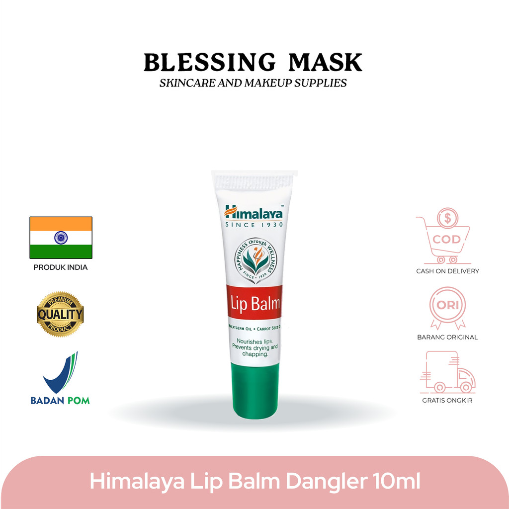 Himalaya Lip Balm Mit Weizenkeimöl – Pflegt Trockene Lippen, Mit UV-Schutz, 4 X 4,5 G Packung