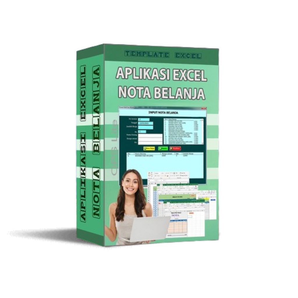 Jual APLIKASI NOTA BON EXCEL - Template Generator Nota Belanja Excel ...