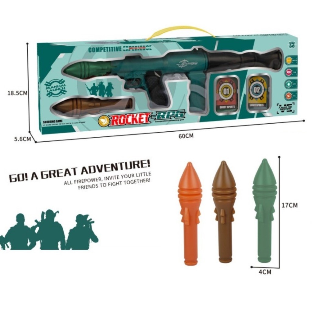 Jual Mainan Anak ROCKET-RPG COMPETITIVE SHOOTING PT015-7 Mainan ...