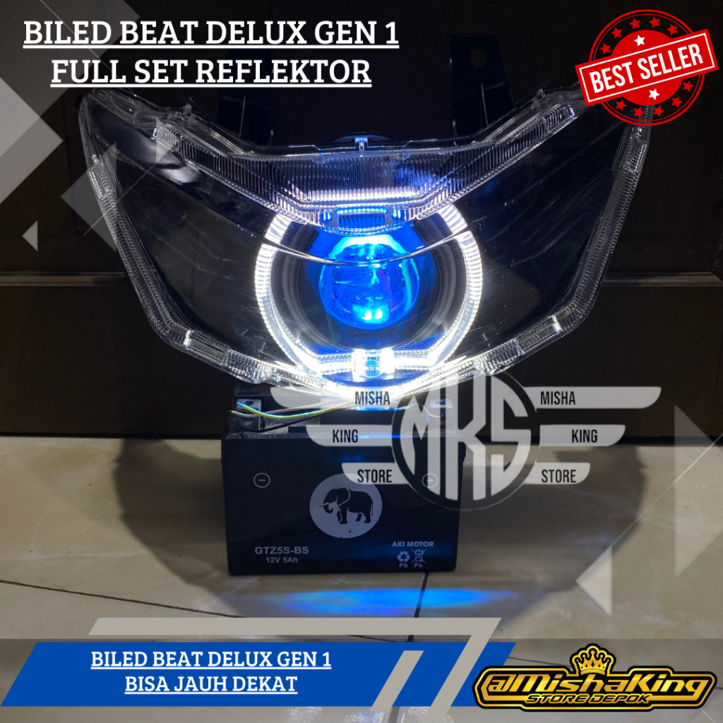 Jual lampu depan billed bilet biled honda beat deluxe esp street 2022 4 ...