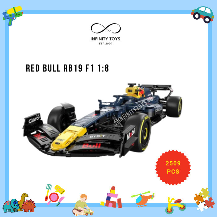 Jual INFINITY Mainan Brick Mobil Balap Formula 1 Rastar F1 Car Red Bull ...