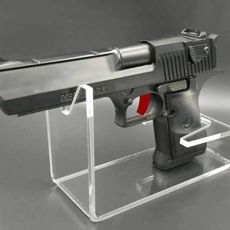 Pistol Display Stand 2 PCS Acrylic Rifle Display Stands, Transparent ...