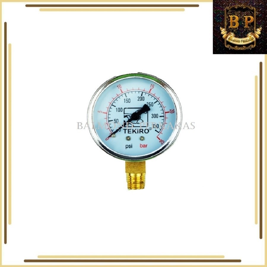 Jual TEKIRO PREASURE GAUGE 25 BAR | Shopee Indonesia