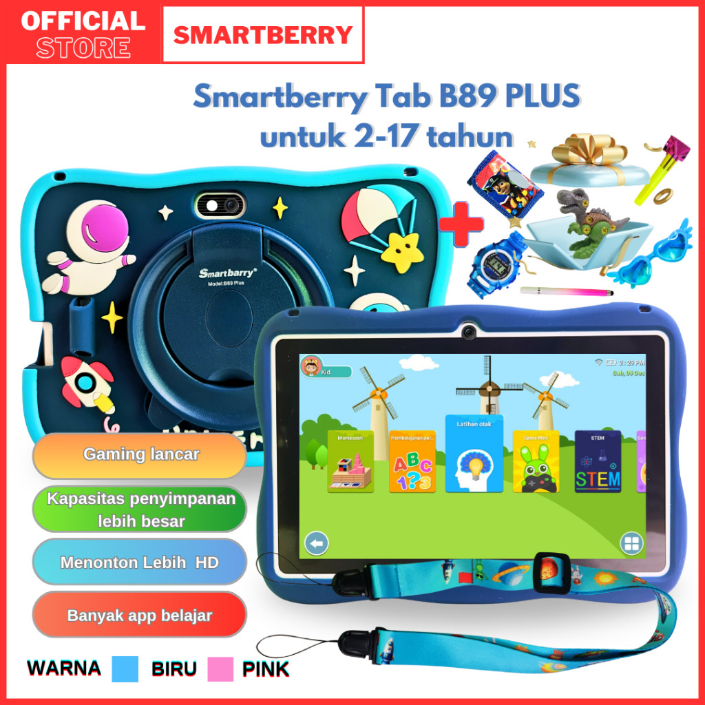 Jual SMARTBERRY KIDS STUDY TAB B89 Plus tab 4/128GB / Tablet Anak ...
