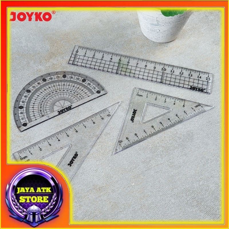 Jual Acrylic Ruler Set RL-PS2 Busur Penggaris Set Isi 4 Macam | Shopee ...
