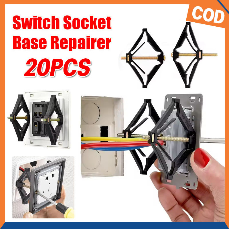 Jual 20PCS Steker Dinding Switch Soket Kotak Instalasi Saklar Kotak ...