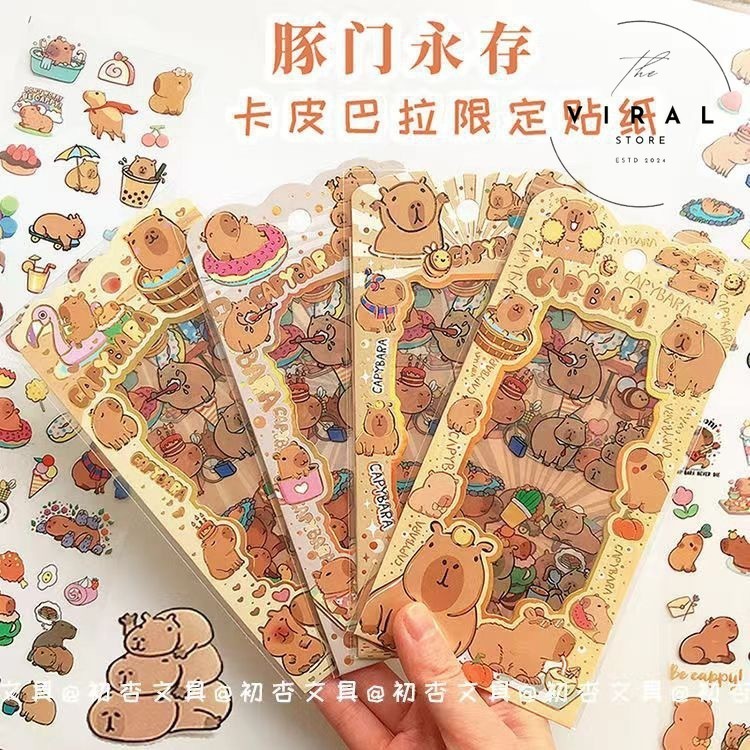 Jual THE VIRAL STORE Set Stiker Capybara Kapibara Premium Sticker Pack ...
