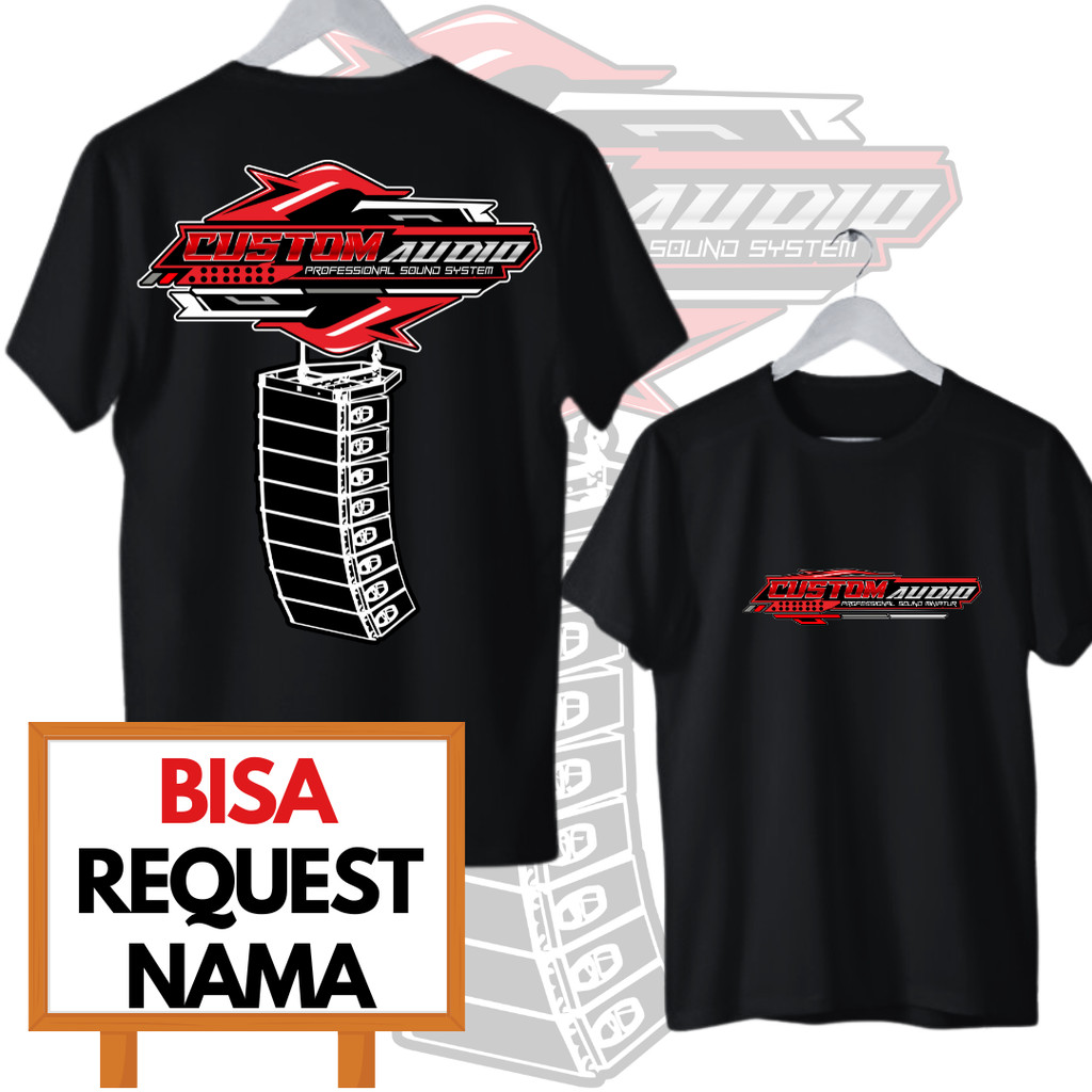 Jual KAOS CUSTOM LOGO SOUND HOREG (REQUEST) KAOS WARNA HITAM/PUTIH ...