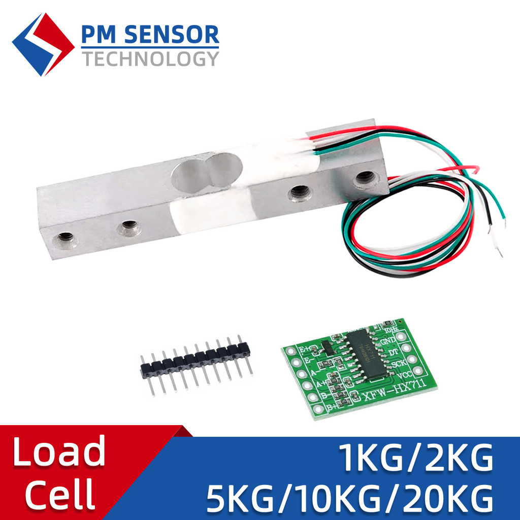 Jual Mini Load Cell Module HX711 AD Weight Sensor 1kg 2kg 3kg 5kg 10kg ...
