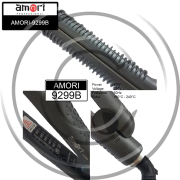 AMORI A 9299B Catokan Rambut 3in1 Lurus Curly Dan Soft Waves Professional CO