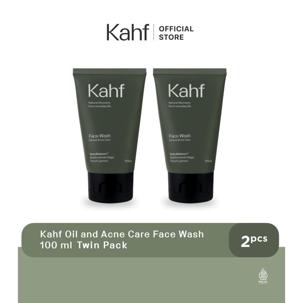 Jual Kahf Oil And Acne Care Face Wash Ml Twin Pack Shopee Indonesia