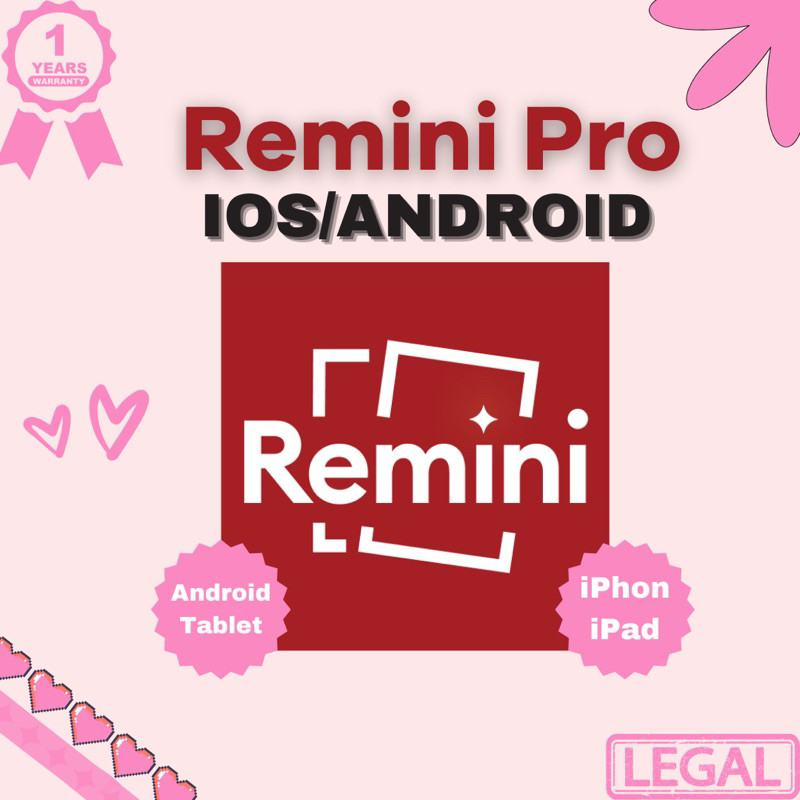 Jual REMINI PRO PREMIUM IOS DAN ANDROID SISTEM APLIKASI FULL GARANSI 1 ...