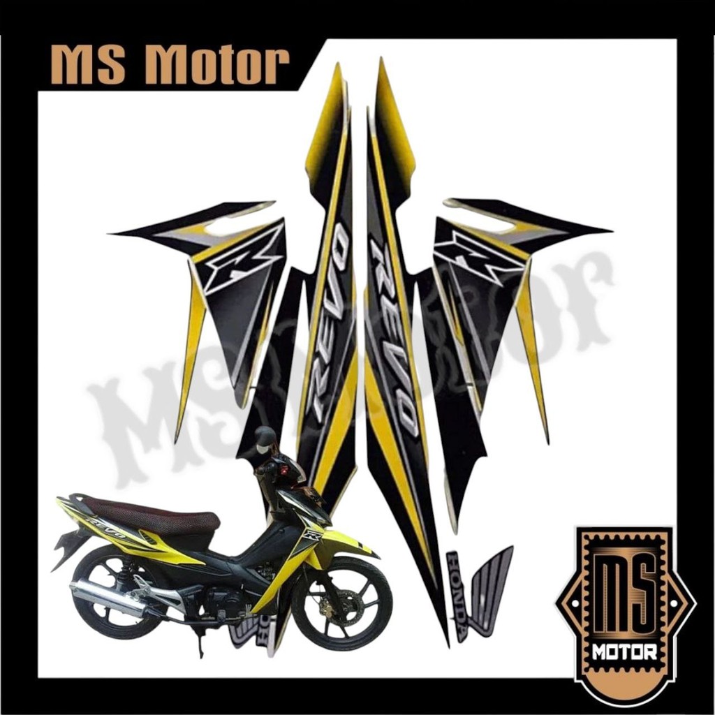 Jual STICKER STIKER POLET LIS STRIPING MOTOR FULL BODY HONDA REVO R ...