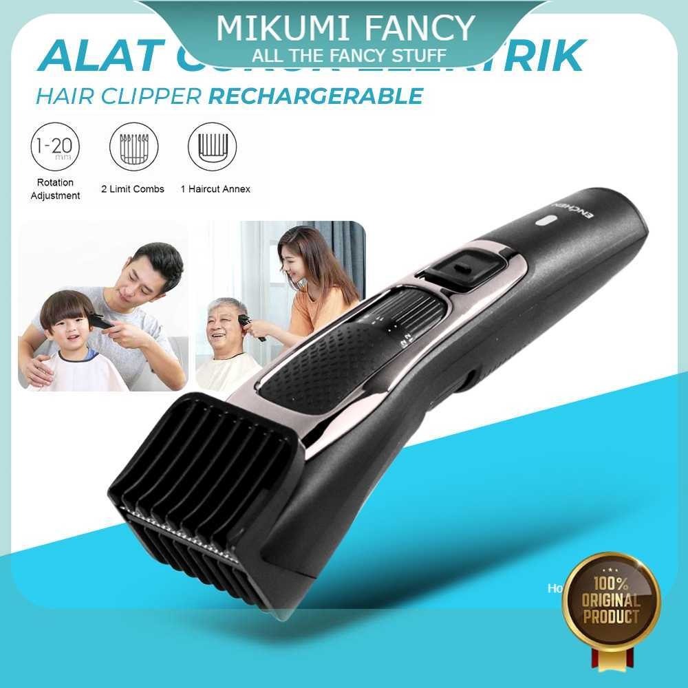 Jual FANCY ENCHEN Alat Cukur Elektrik Hair Clipper Rechargerable ...