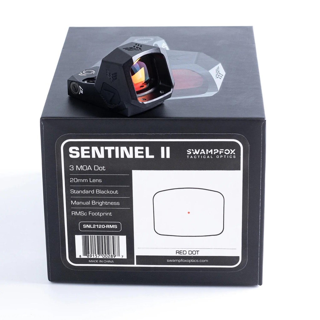 Jual Swampfox SENTINEL II 1x20 3 MOA Red Dot Sight RMSc Footprint Shake ...