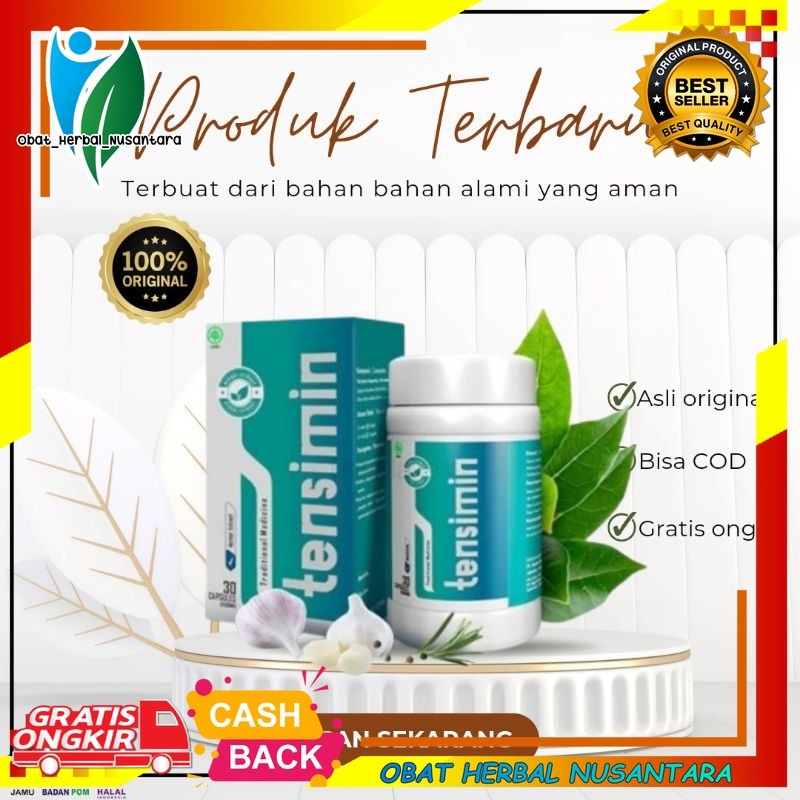 Suplemen Kesehatan Jantung Hipertensi Mengatasi Darah Tinggi Tensimin Asli Original Tensimin Obat Herbal Hipertensi Darah Tinggi Jantung Strok Asam Urat 100% Original dinamics