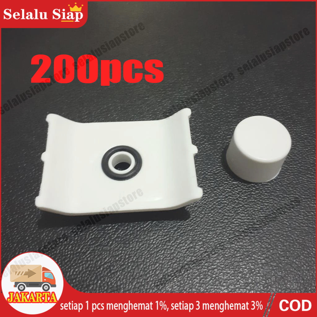 Isi 200pcs Roof Seal Atap UPVC Weather Seal Square Putih