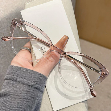 Scripto Cat Eye Kacamata Photocromic Minus Wanita Cat Eye Frame Bluecromic Anti Blueray Kaca 2