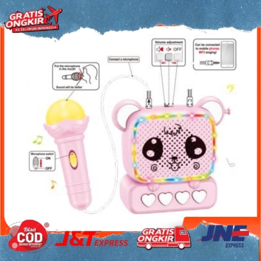 Jual NEW ARRIVAL Mainan Anak Microphone Music Box Karaoke Dengan ...