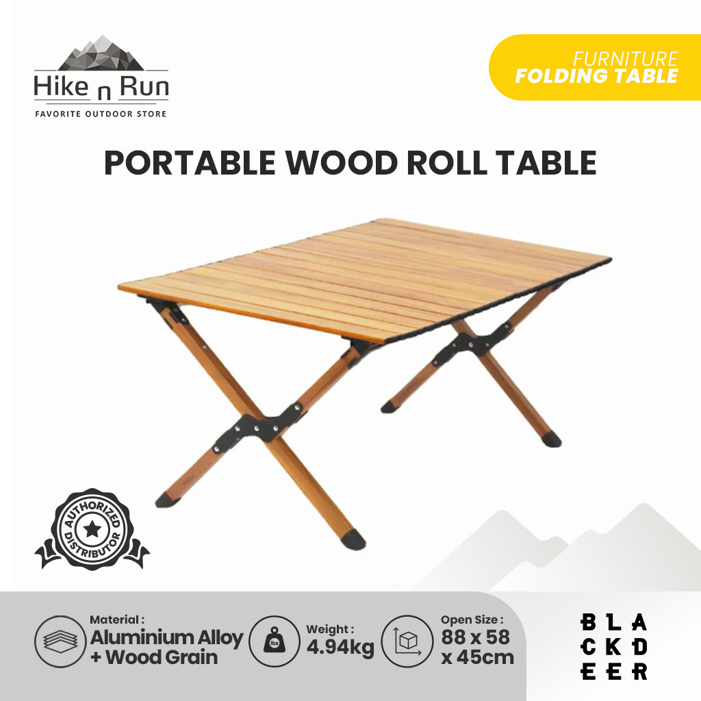 Jual Meja Lipat Blackdeer 90 BD12122209 Portable Wood Roll Table ...