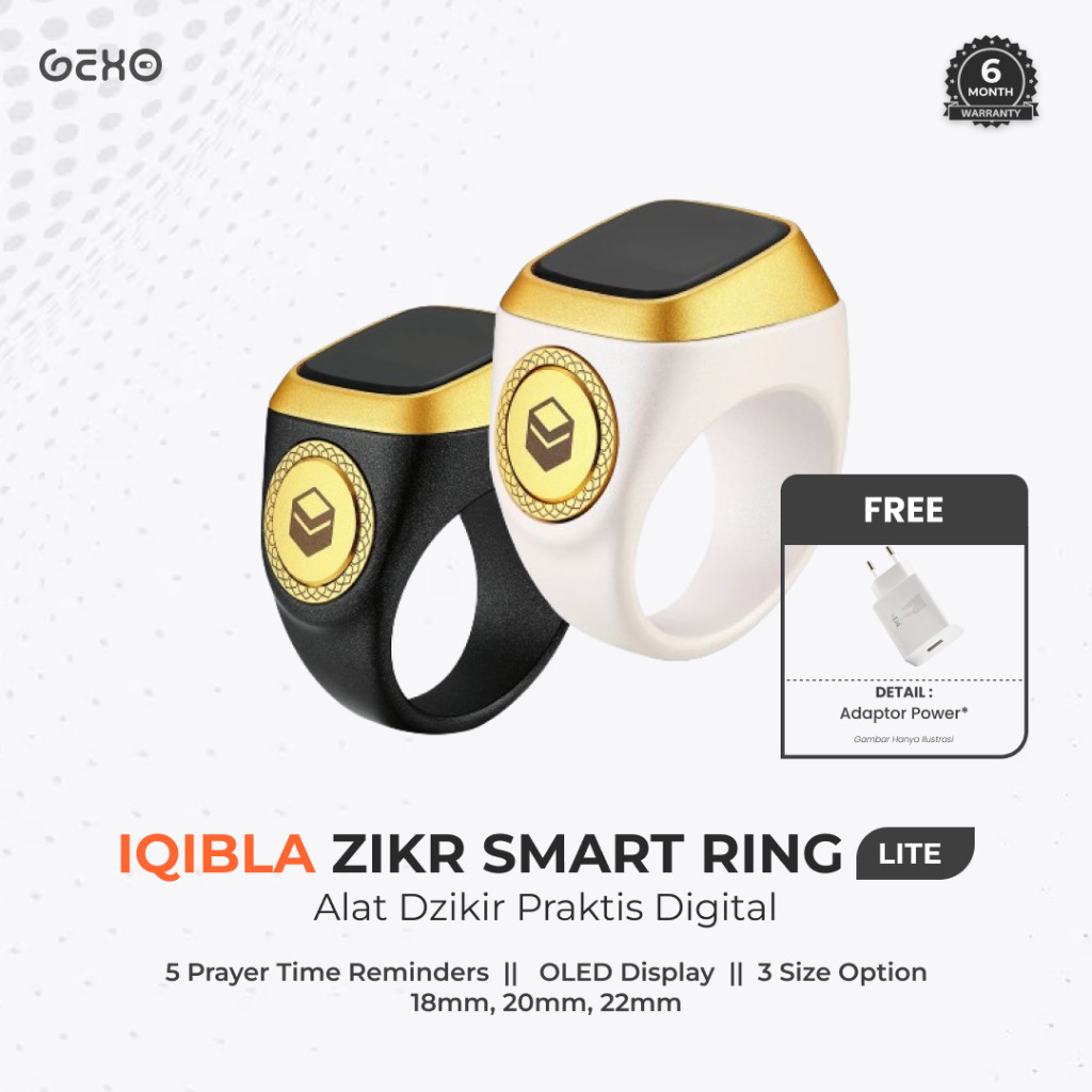 Jual Iqibla Zikr Smart Ring Lite Cincin Tasbih Digital Original