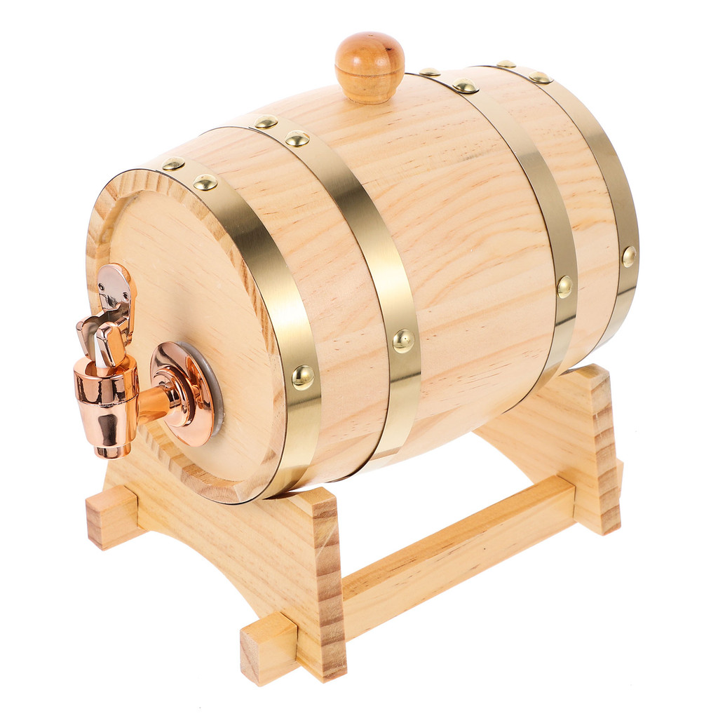 Jual Whiskey Barrel Dispenser Oak Aging Barrels Stand Spigot Home ...