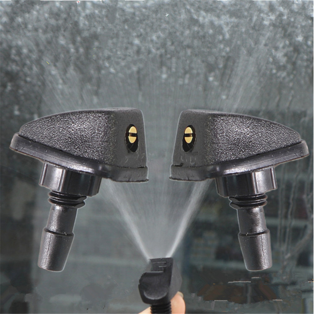 2-Pack Universal Windshield Washer Nozzles/Spray Jets - Easy Installation