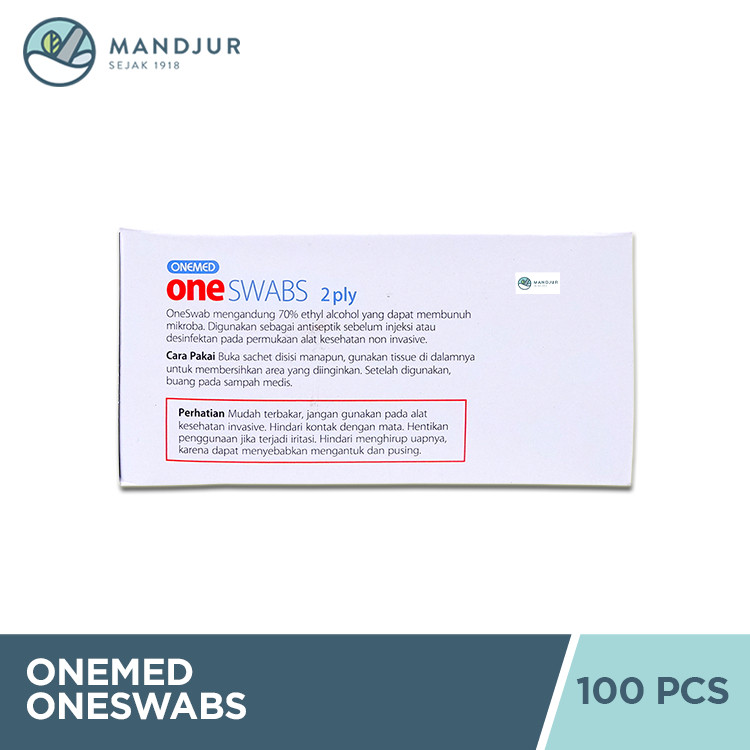 Jual Onemed Oneswabs 100 Pcs - Tissue Alkohol | Shopee Indonesia
