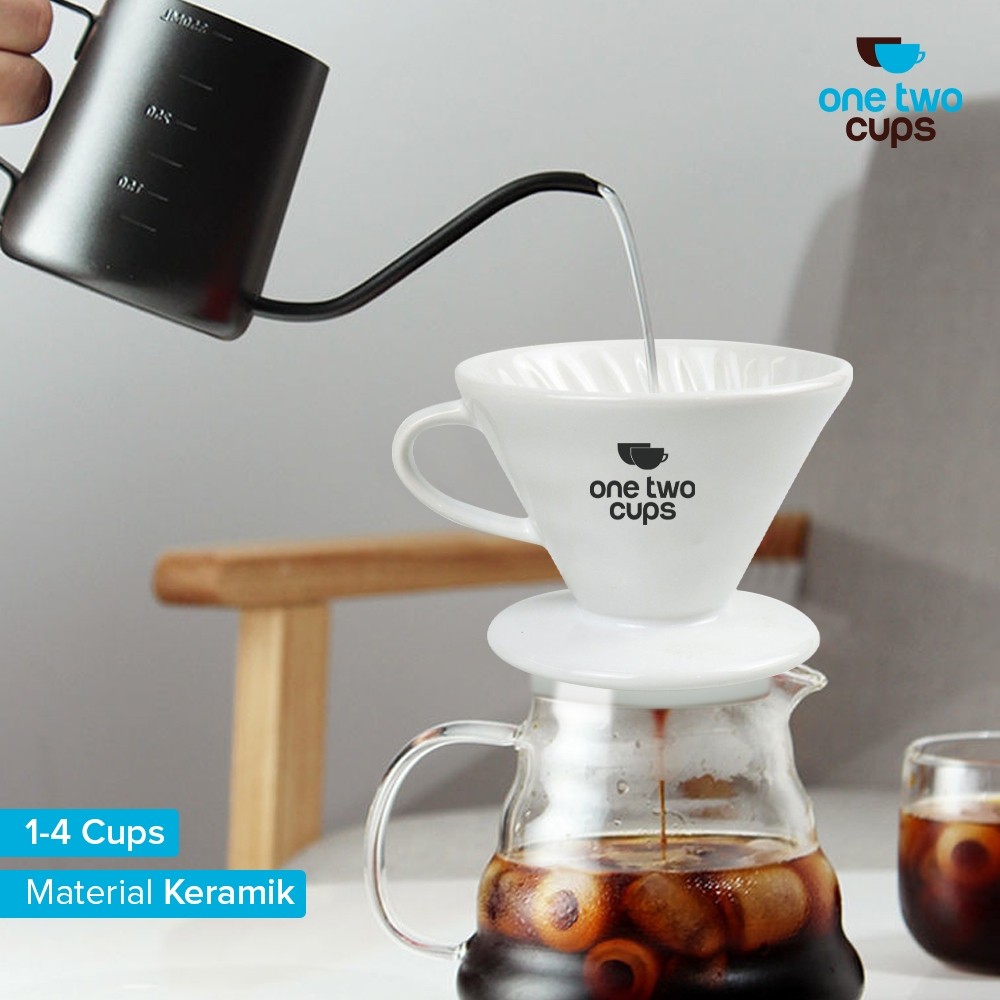 Jual Filter Penyaring Kopi V60 Glass Coffee Filter Dripper Kopi Dripper ...