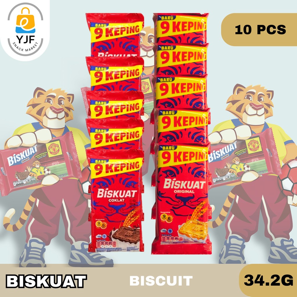 Jual Biskuat Biscuit 34.2g isi 10 PCS / Rasa Chocolate / Original ...