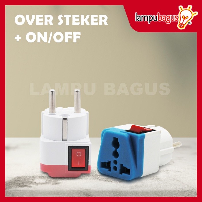 Jual Over Steker Saklar on off / Colokan Kaki 3 Serbaguna + Saklar On ...