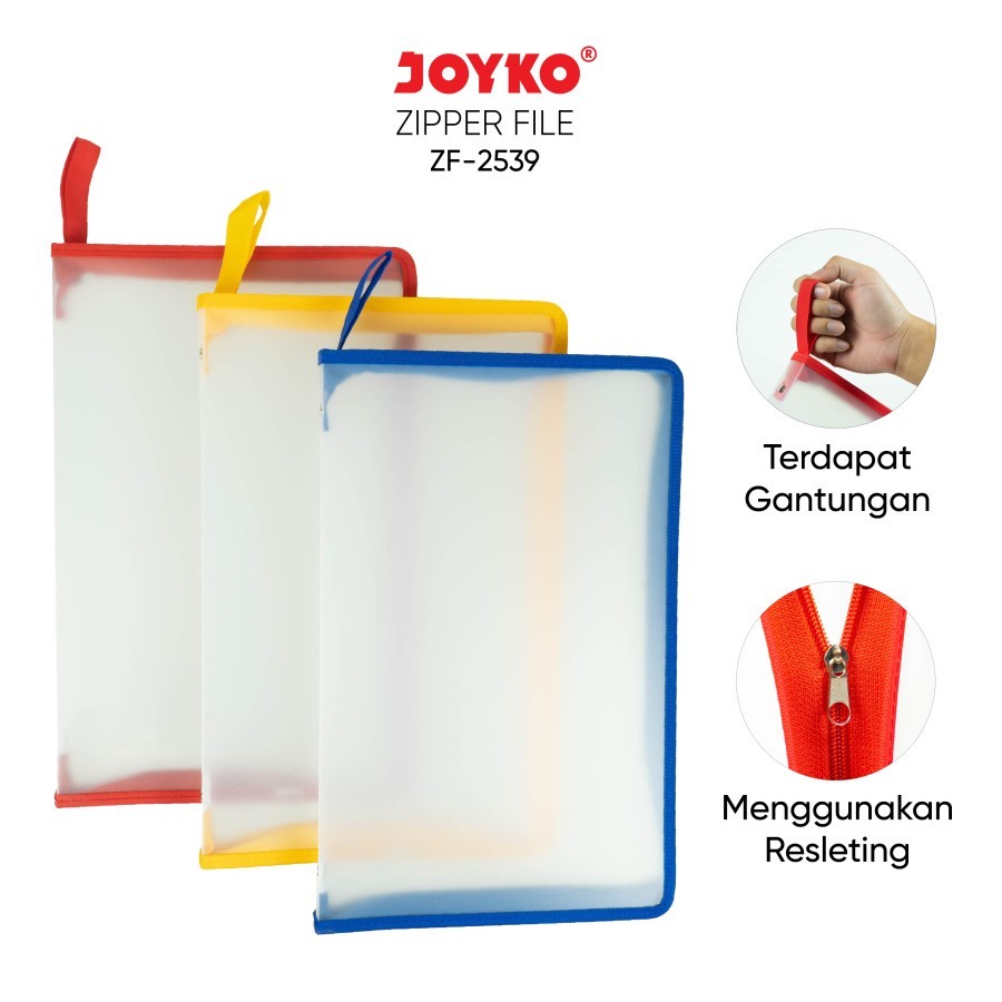Jual Joyko Zf-2539 Zipper BAG File Map Resleting tanpa JARING F4 ...