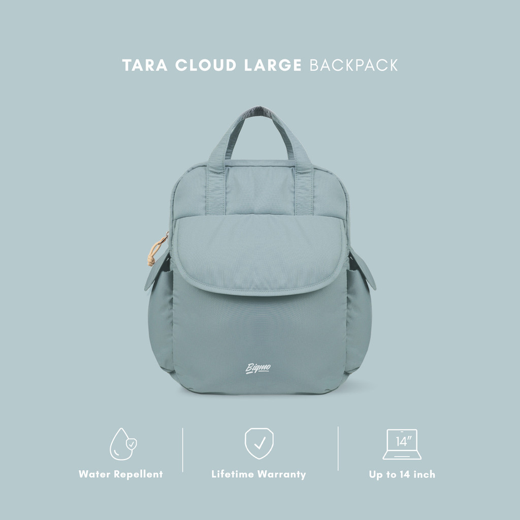 Jual Bigmo Tara Cloud Large Sea Salt Backpack Tas Ransel Sekolah Kuliah ...