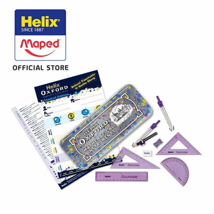 Jual MAPED HELIX OXFORD CAMBRIDGE MATH SET BUSUR JANGKA PENGGARIS ...