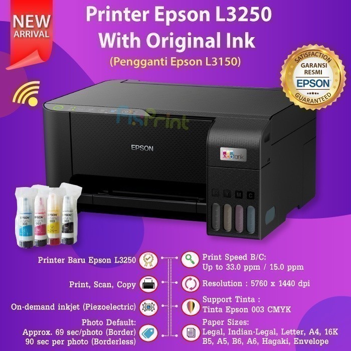 Jual All In One Epson L L Wifi Printer Ink Tank Ecotank L