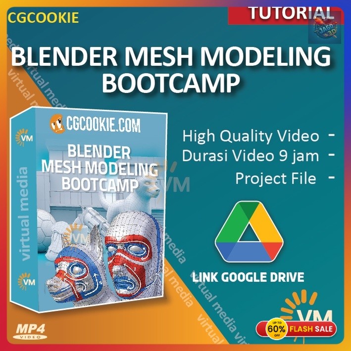 Jual TUTORIAL CG COOKIE BLENDER MESH MODELING BOOTCAMP 3D TOPOLOGY BOOT ...
