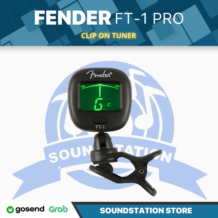 Jual Fender FT1 Pro Clip On Tuner Tuner Gitar Bass