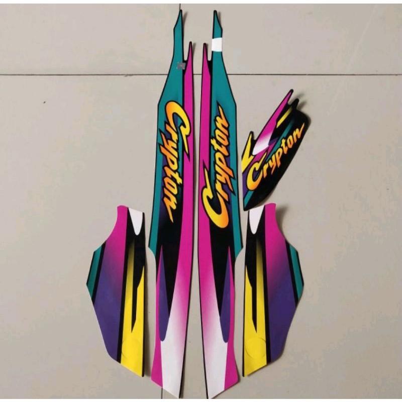 Jual STICKER STRIPING LIS LES POLET BODY MOTOR YAMAHA CRYPTON 1996 1997 ...
