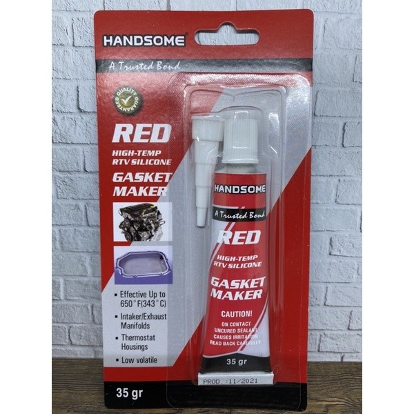 Jual Lem RED Sealant Tube / Lem High Temperature RED Silicon / Lem Red ...