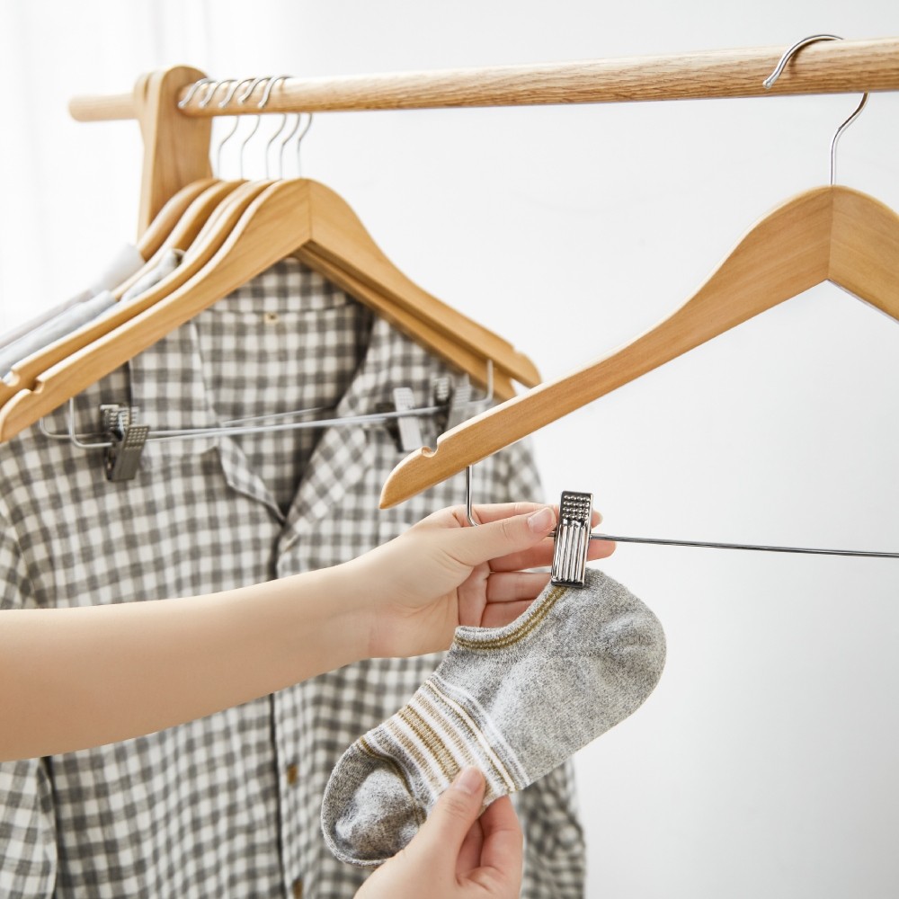 Jual Informa Hanger Dress Wood Henger Gantungan Baju Serbaguna Shirt ...