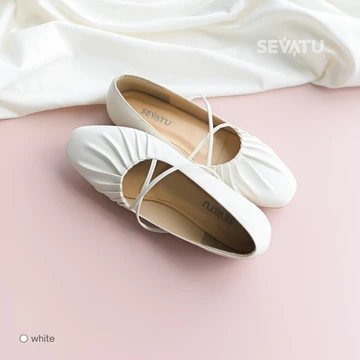 Moxha Flatshoes SEVATU Sepatu Wanita Flat Shoes Tali Silang Ballerina Anti Lecet Minimalis