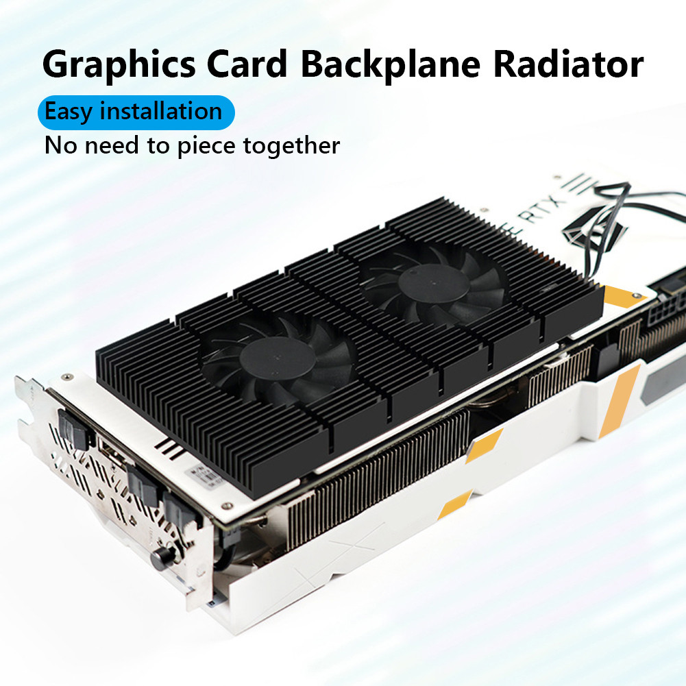 Jual GPU Backplane Radiator Graphics Card Backplane Heatsink Alloy ...
